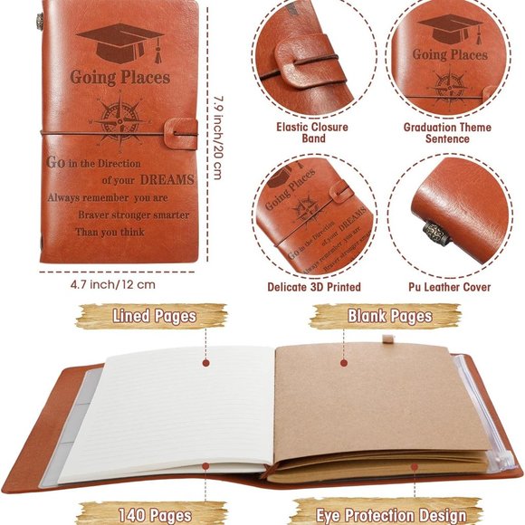 $10 Brown Faux Leather Journal: Your Perfect Companion for Thoughts and Ideas - Picture 3 of 4